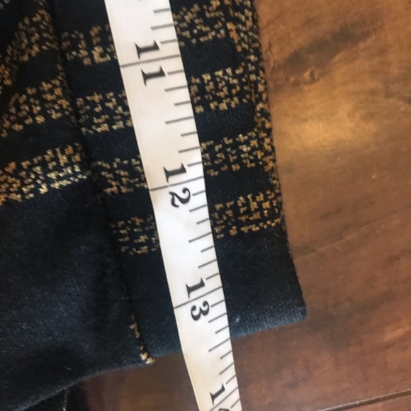 Eclipse Tartsn Stripes Black Gold elastic waistband Mini Skirt size Small - Picture 9 of 11